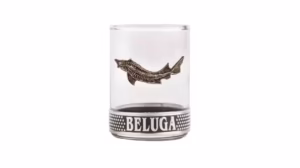 Thưởng thức Rượu Beluga Gold Line 3 ly cùng Salami Nga