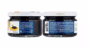 Trứng cá đen nhân tạo Tsarskaya Osobaya 220g Món tiệc Canapé trang trí bằng trứng cá đen Tsarskaya Osobaya sang trọng