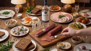 Salami Mikoyanovsk 600g Salami Mikoyanovsk 600g ăn cùng bánh mì và phô mai