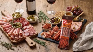 Salami dây gà nướng Auchan 70g Thưởng thức Salami dây gà nướng Auchan cùng bia hoặc rượu vang