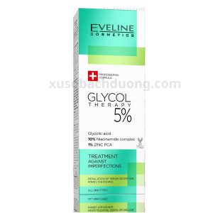 Tinh chất Eveline Glycol Therapy 5% se khít lỗ chân lông ngừa mụn 18ml