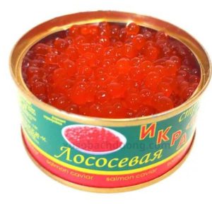 trứng cá hồi đỏ hộp thiếc 95g