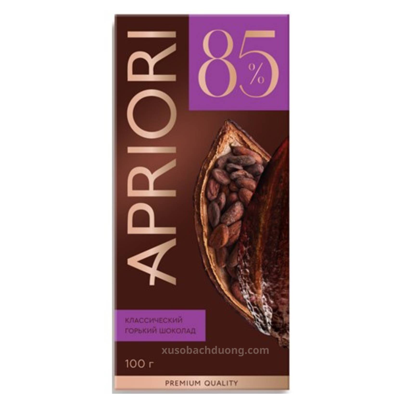 Socola đắng nguyên chất 85% Apriori 100g