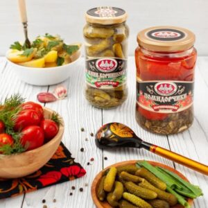 Корнишоны маринованные «Скатерть-Самобранка», 500 мл