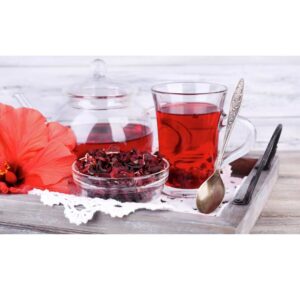 Trà hoa bụp giấm đỏ Rioba