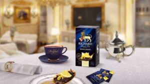 Trà Đen Richard Royal Lemon Chanh Vàng Hương Thảo 25 Túi Lọc Các gói túi lọc nhỏ bên trong hộp trà đen Richard Royal Lemon cao cấp