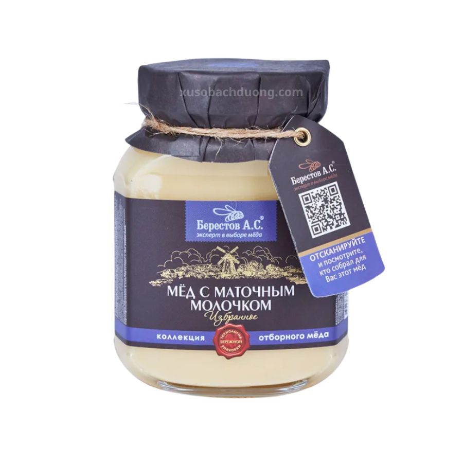 Mật ong rừng với Sữa ong chúa Berestov A.S 500ml
