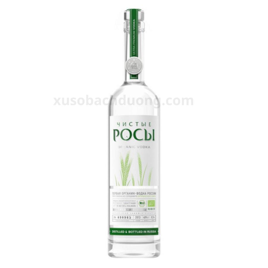 Rượu Vodka hữu cơ Chistye Rosy Organic 700ml