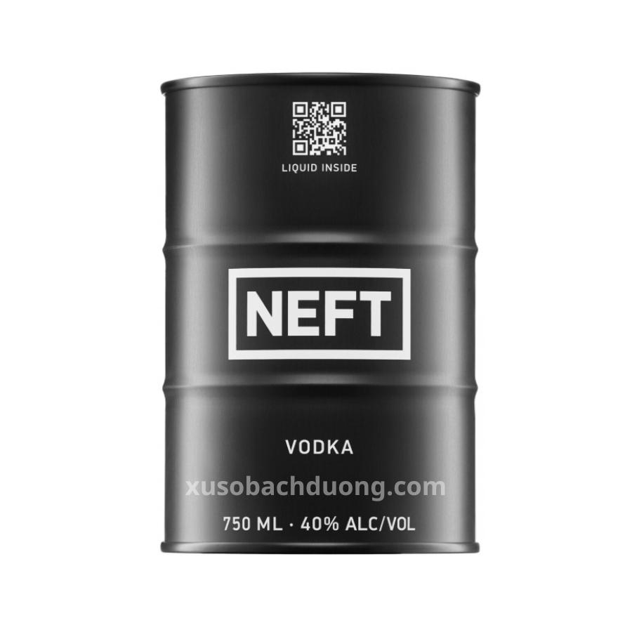 Rượu Vodka thùng Neft Black đen 750ml