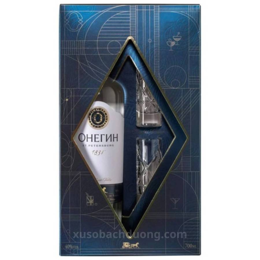 Vodka Onegin Водка Онегин hộp ly 700ml