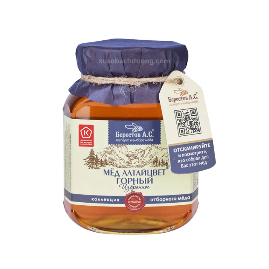 Mật Ong tư nhiên Berestov A.S ở Núi Altai 500ml