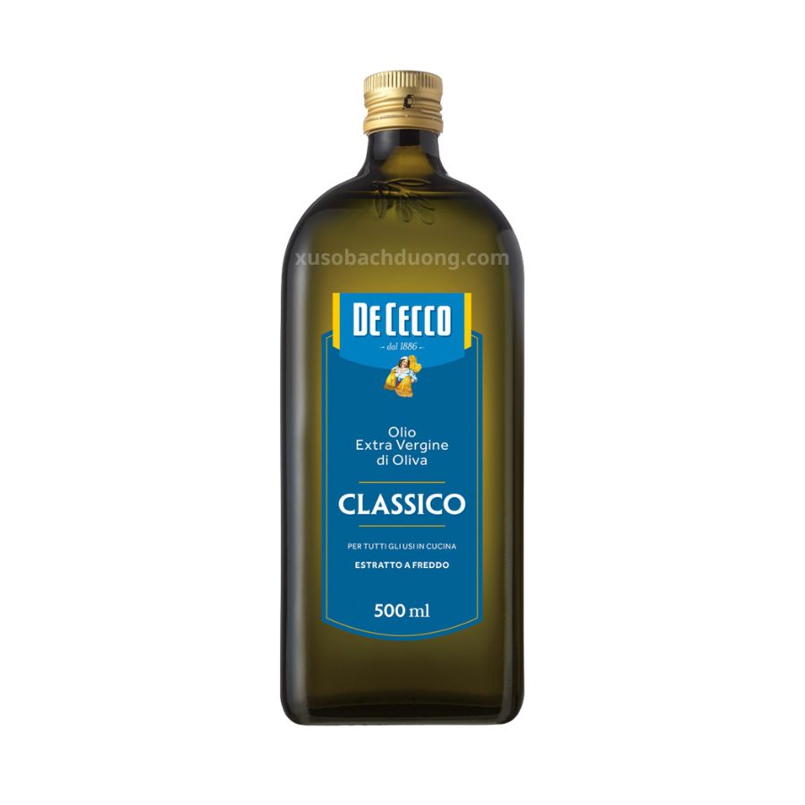 Dầu ô liu nguyên chất De Cecco Classico 500ml