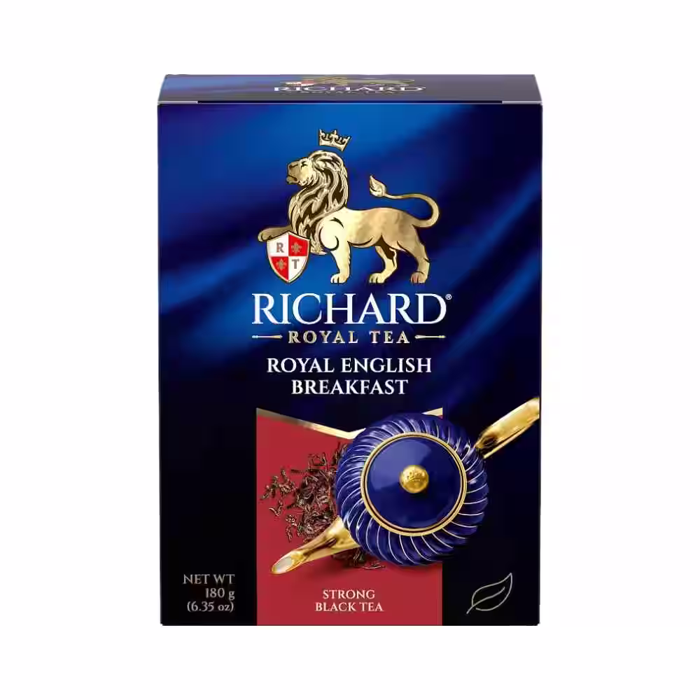 Trà đen Richard Royal English Breakfast hộp 180g chính hãng của Nga