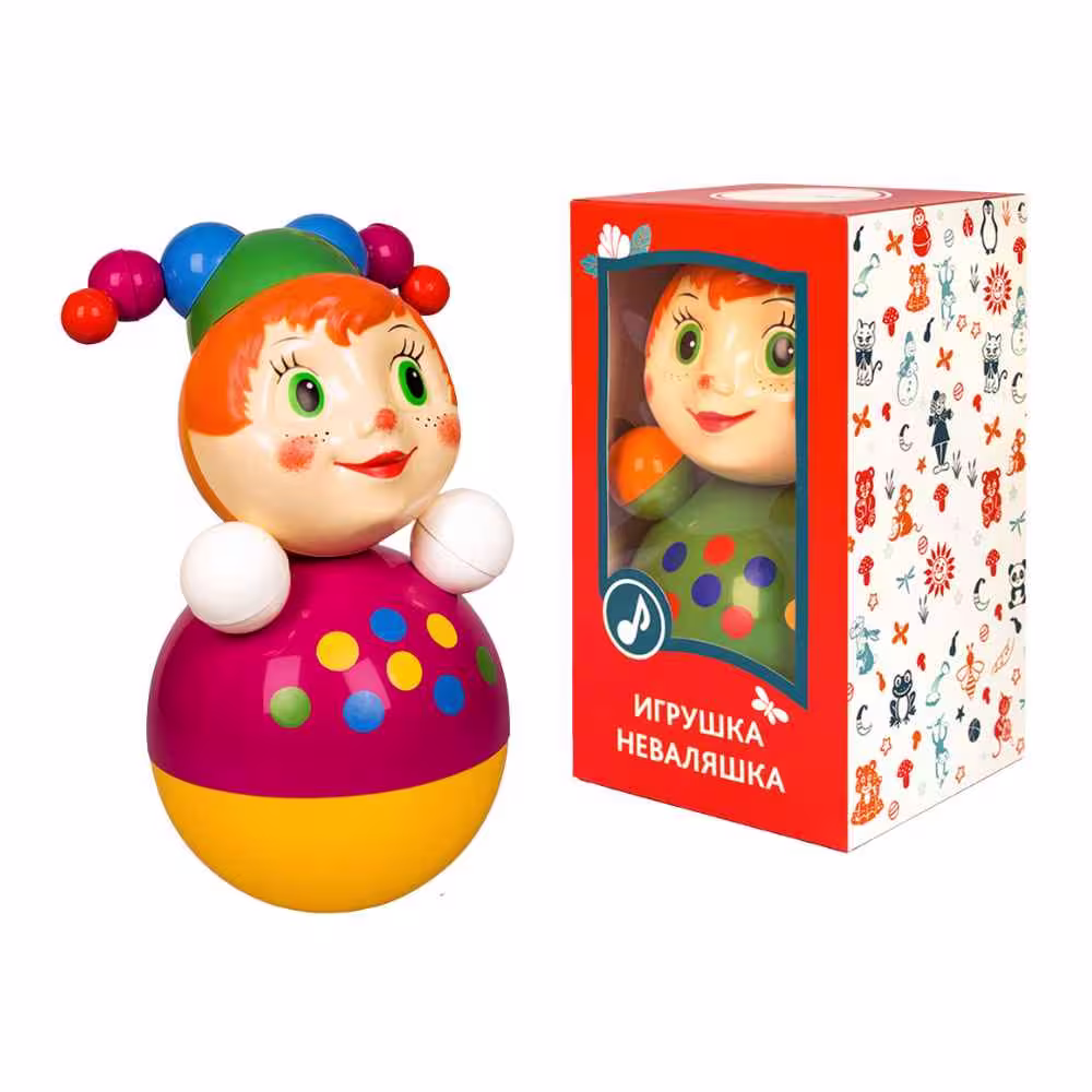 Lật đật chú Hề ngũ sắc 22cm chính hãng của Nga